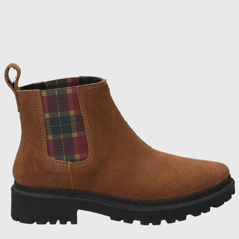 HUSH PUPPIES - Botín Mujer Cuero Café Hush Puppies