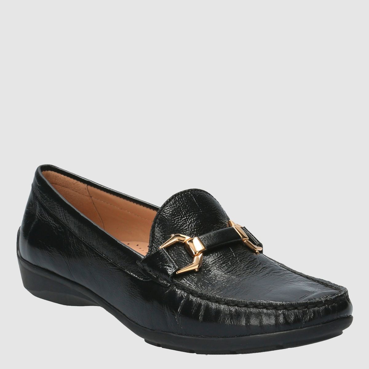 HUSH PUPPIES - Mocasín Mujer Cuero Negro Hush Puppies
