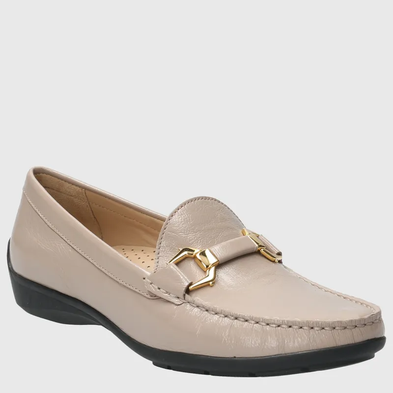 HUSH PUPPIES - Mocasín Mujer Cuero Beige Hush Puppies