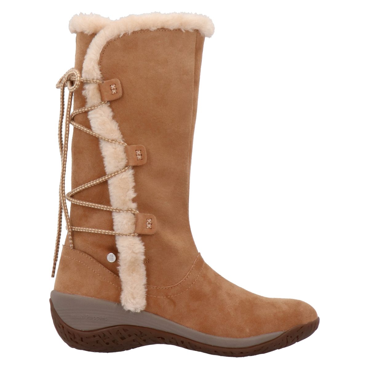 HUSH PUPPIES - Bota Mujer Cuero Café Hush Puppies