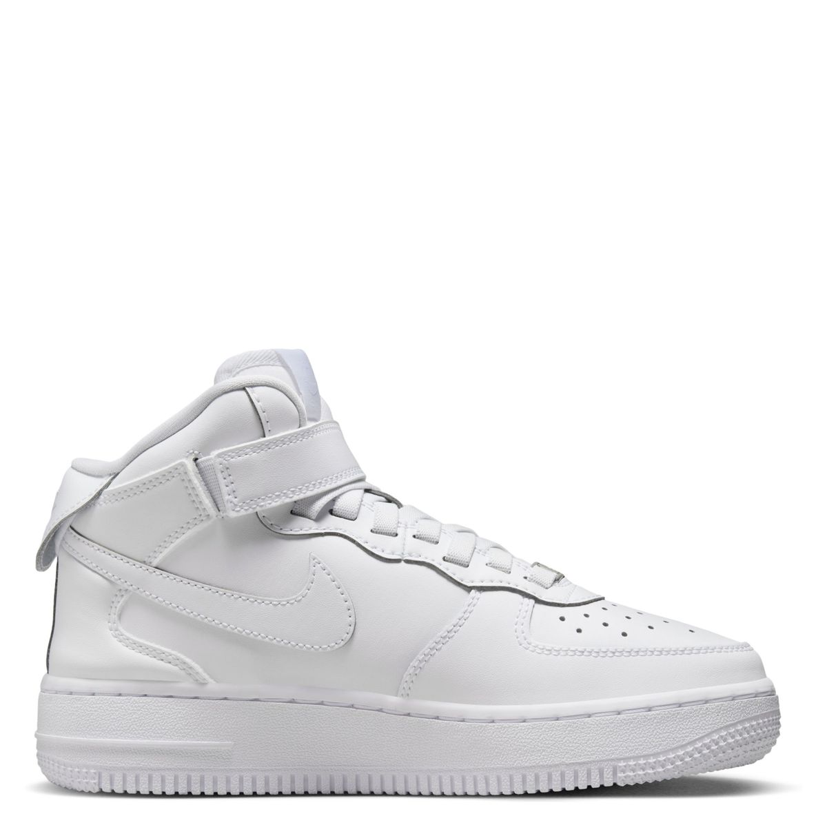 NIKE - Air Force 1 Mid Easyon Zapatilla Urbana Niño Cuero Blanco (34 A 37.5) Nike