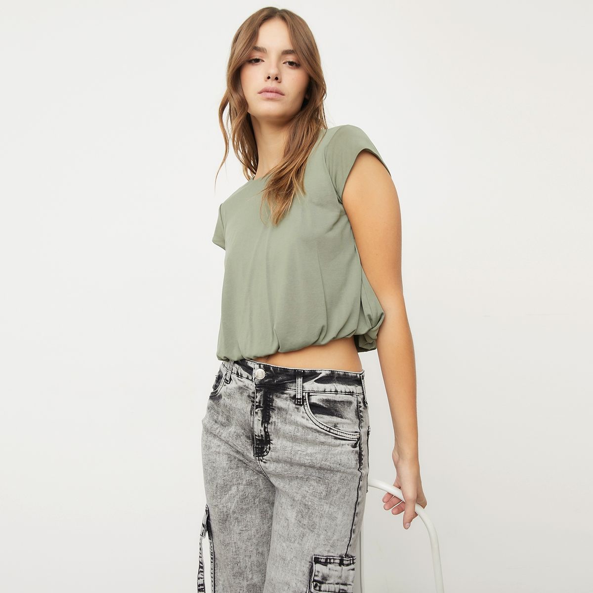 SYBILLA - Polera Manga Corta Mujer Sybilla