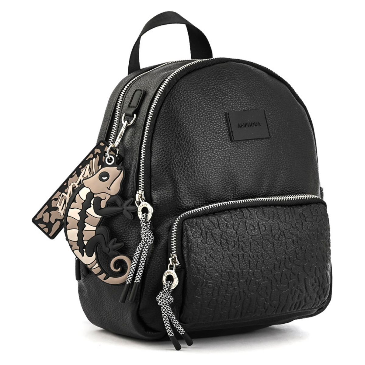 AMPHORA - Mochila Negra Mujer Amphora
