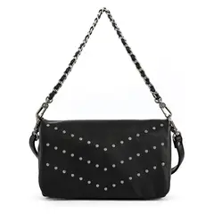 AMPHORA - Bandolera Negra Mujer