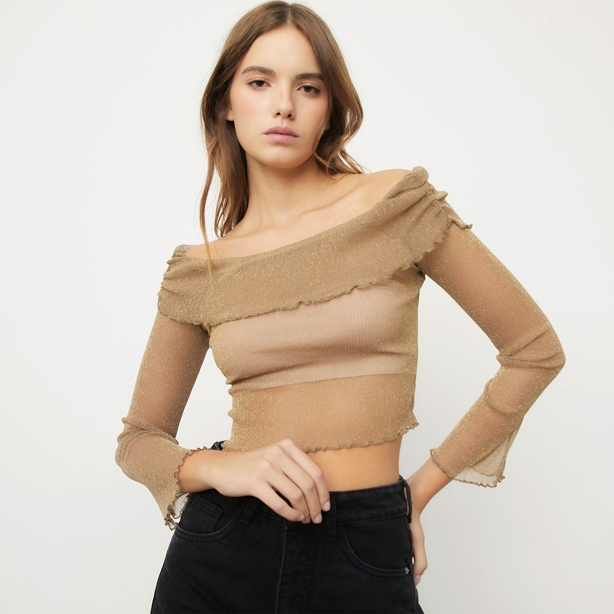 SYBILLA - Polera Manga Larga Mujer Sybilla