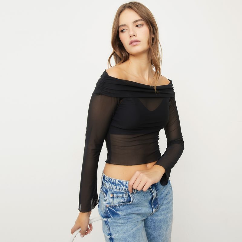 SYBILLA - Polera Manga Larga Mujer Sybilla