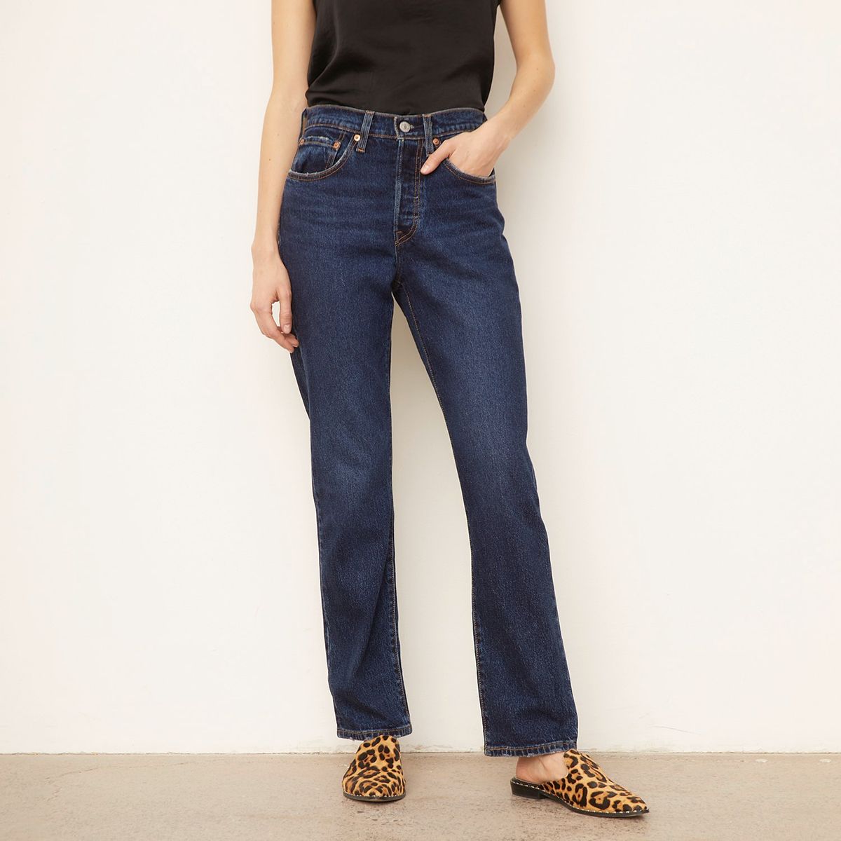 LEVIS - Jeans Straight Tiro Alto Mujer Levis