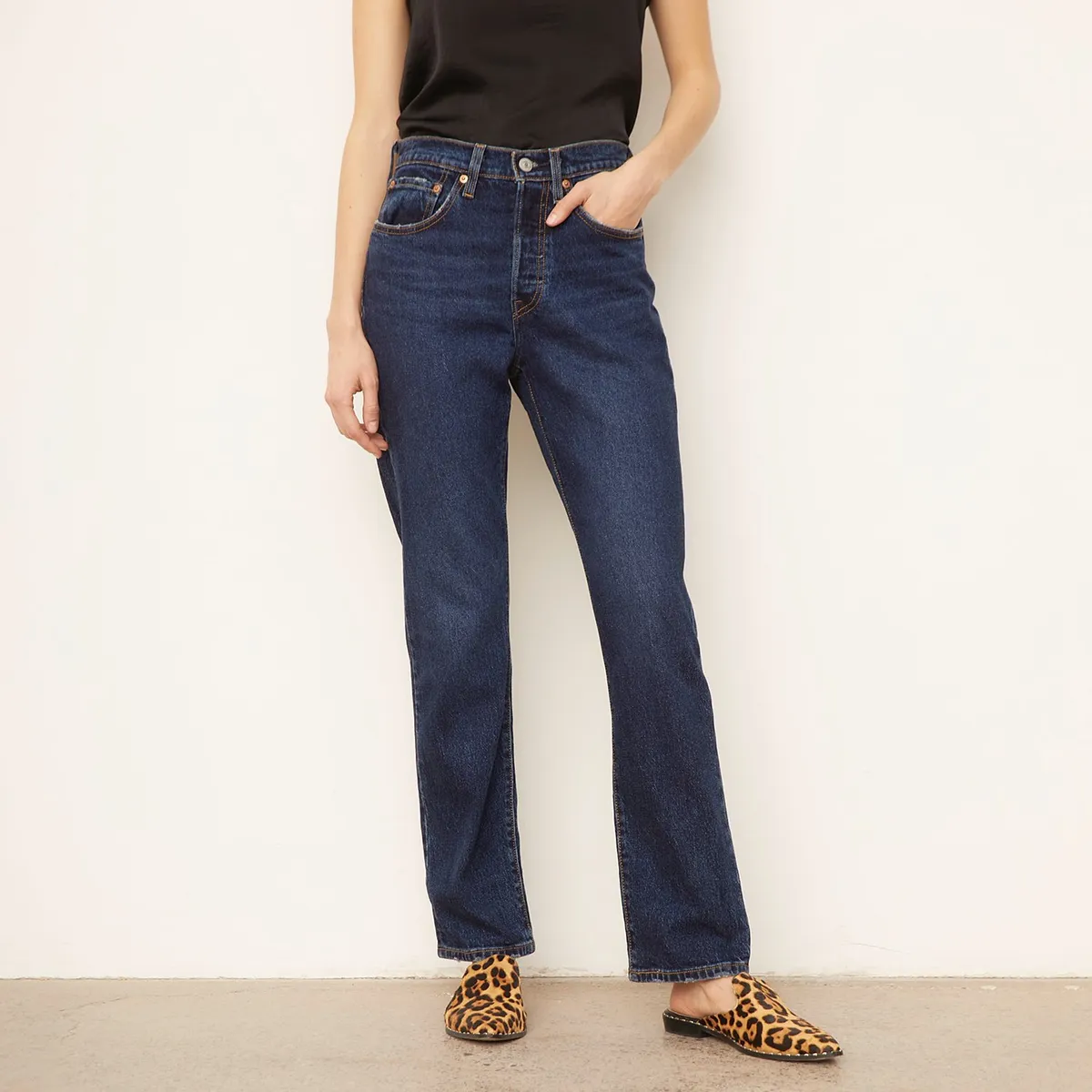 LEVIS - Jeans Straight Tiro Alto Mujer Levis