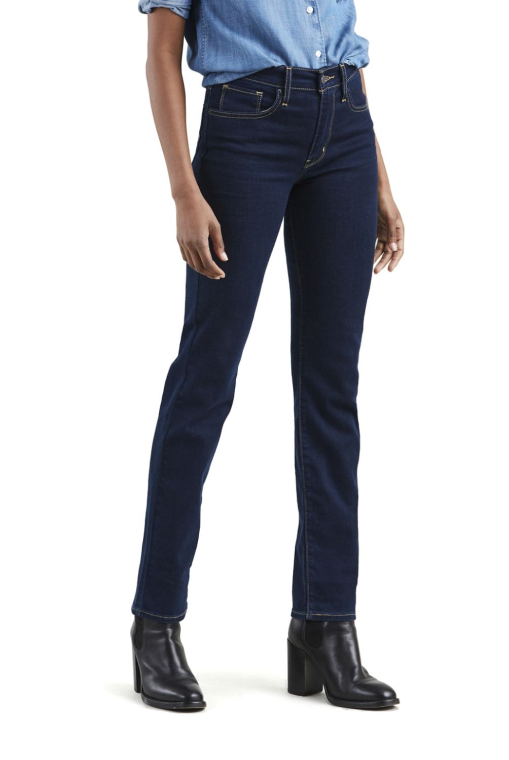 LEVIS - Jeans Straight Tiro Alto Mujer Levis