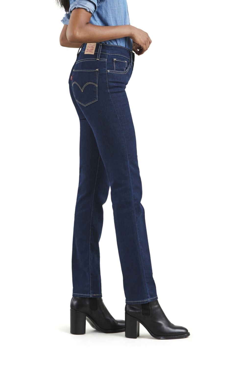 LEVIS - Jeans Straight Tiro Alto Mujer Levis