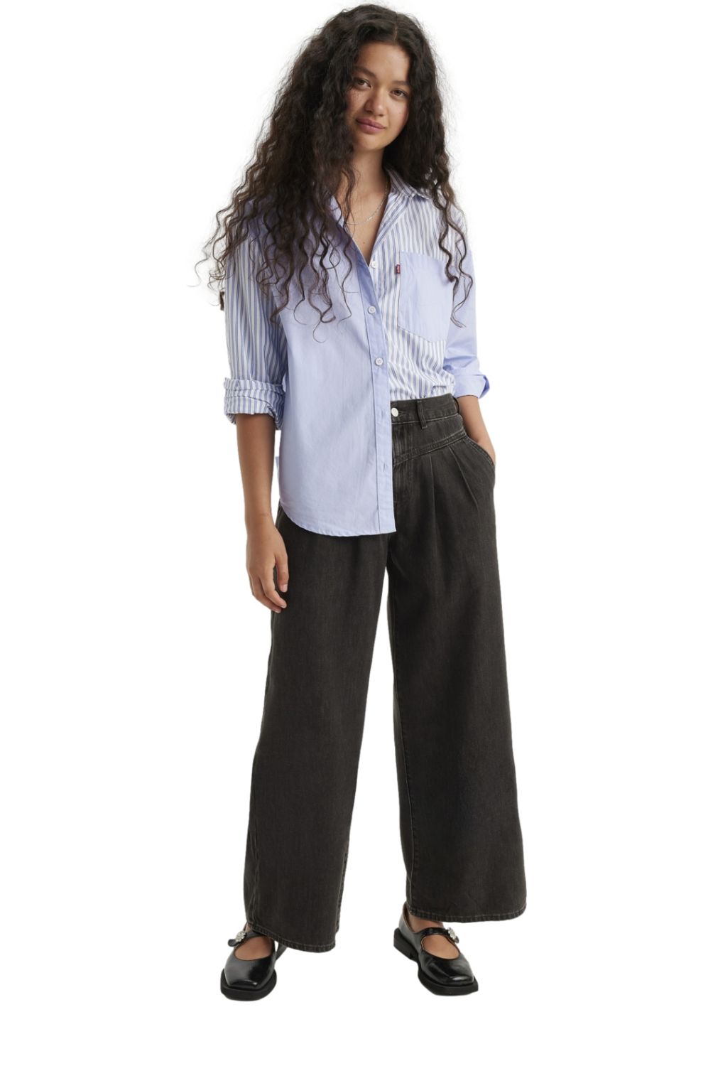 LEVIS - Jeans Wide Leg Tiro Alto Mujer Levis