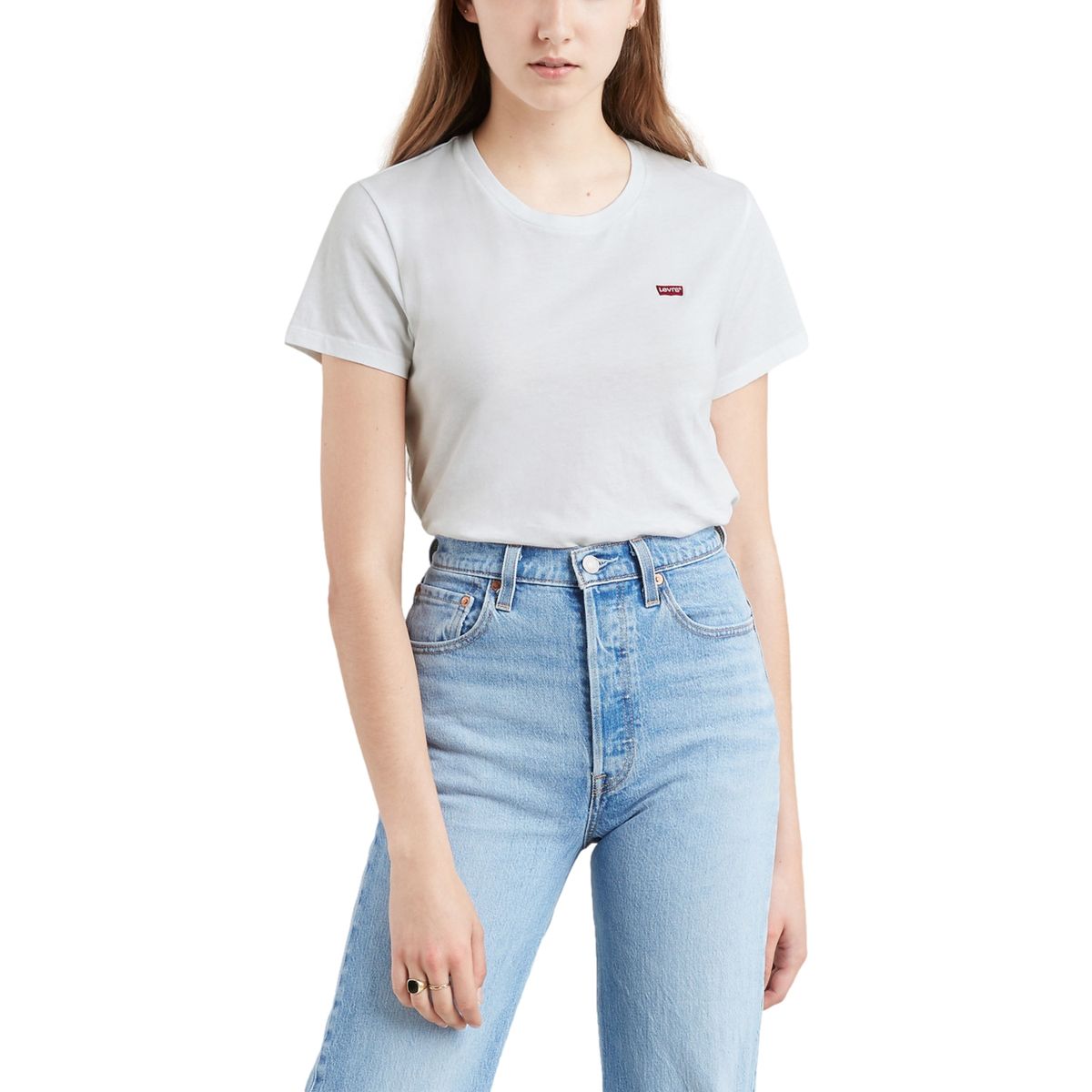 LEVIS - Polera Mujer Manga Corta Regular Fit Blanco Levis