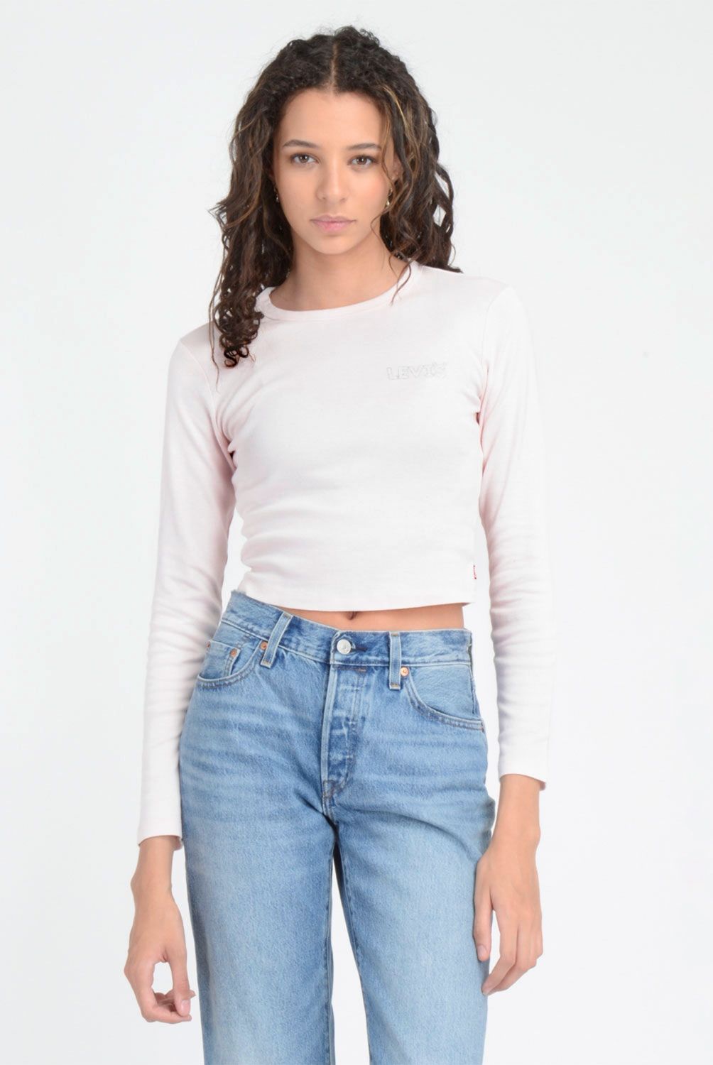 LEVIS - Polera Manga Larga Algodón Mujer Levis