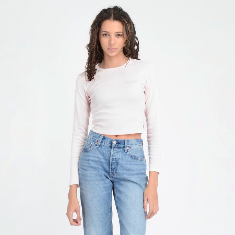 LEVIS - Polera Manga Larga Algodón Mujer Levis