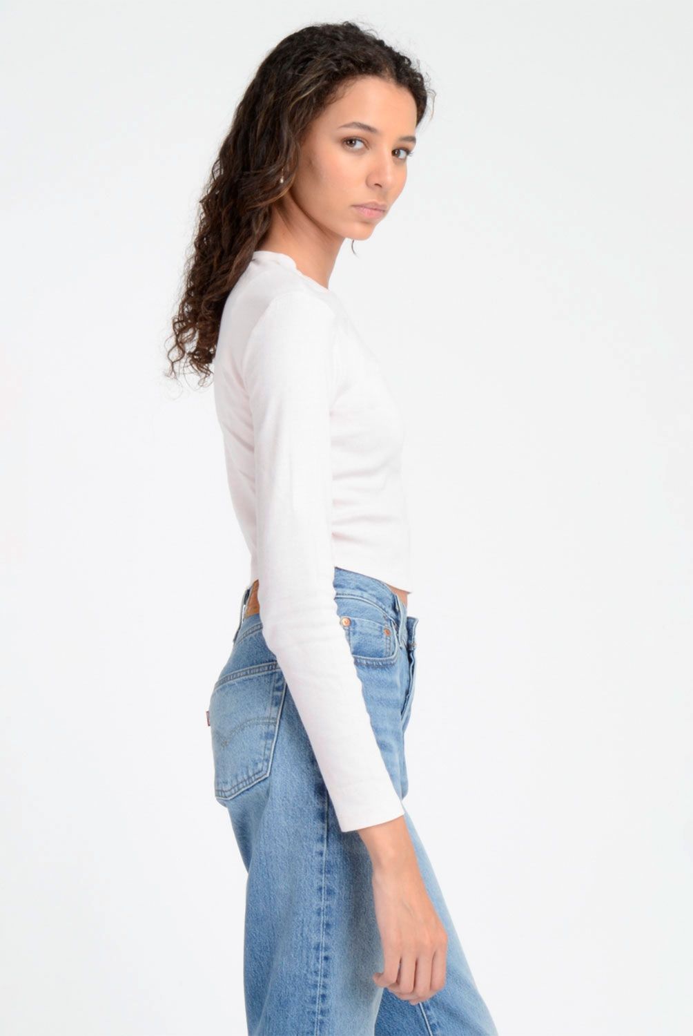 LEVIS - Polera Manga Larga Algodón Mujer Levis
