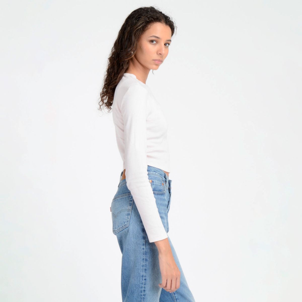 LEVIS - Polera Manga Larga Algodón Mujer Levis
