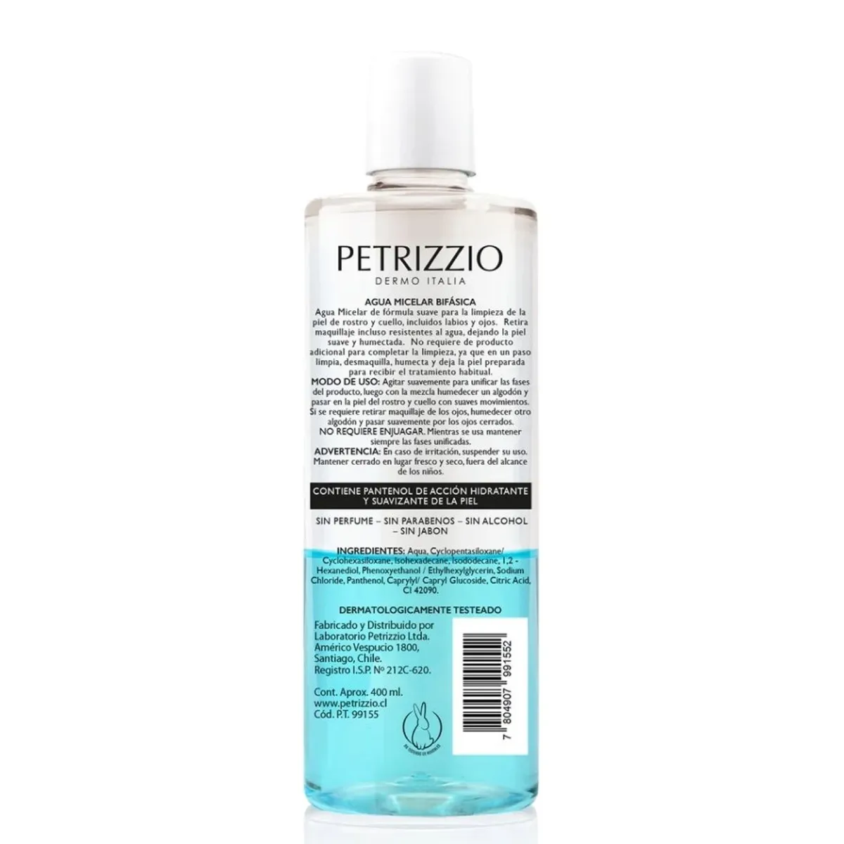 PETRIZZIO - Agua Micelar Bifásica 400 Ml Petrizzio