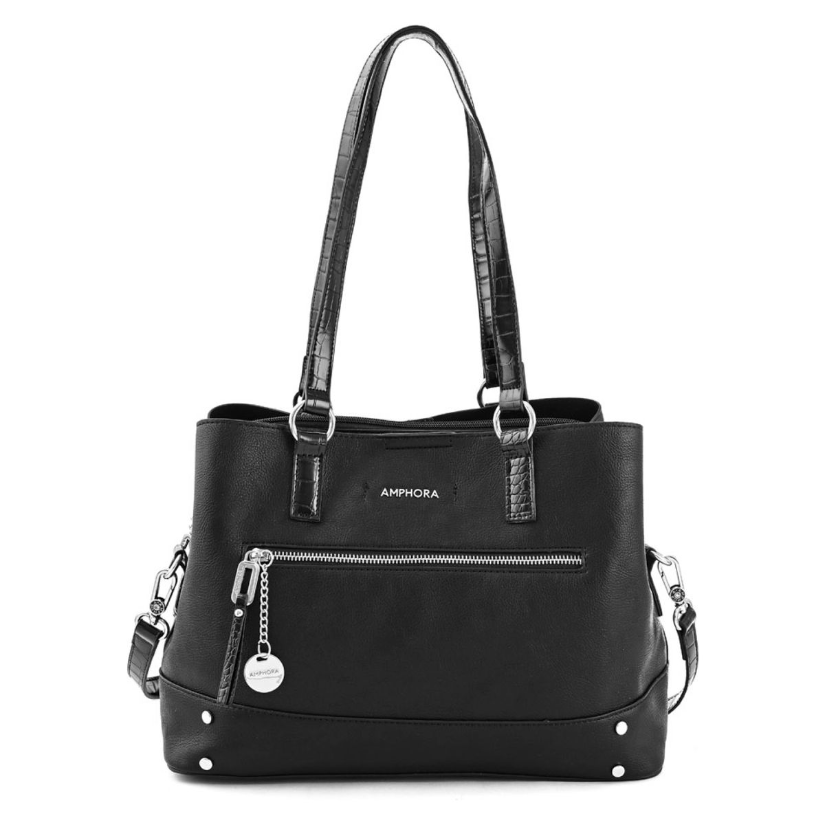 AMPHORA - Cartera Negra Mujer Amphora