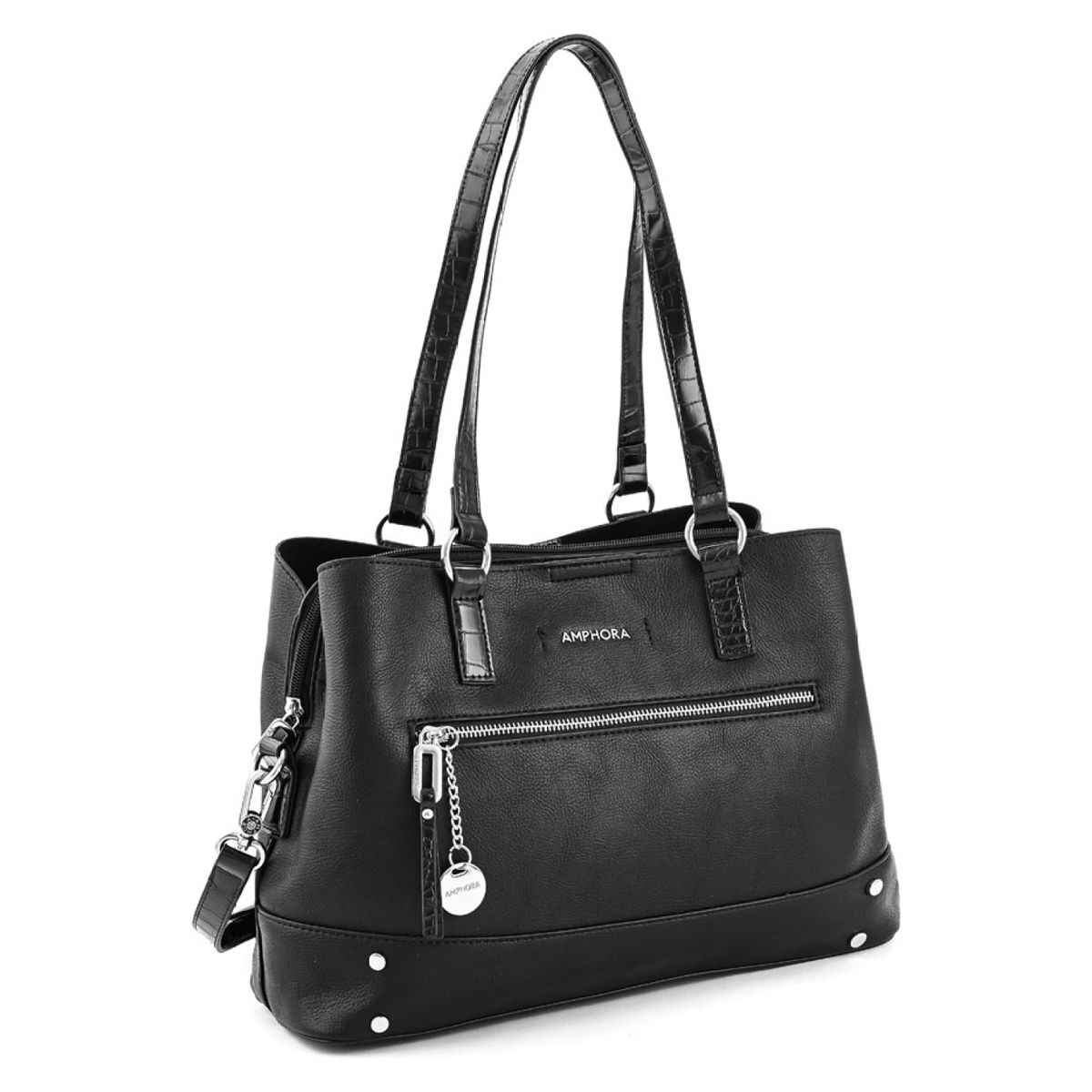 AMPHORA - Cartera Negra Mujer Amphora