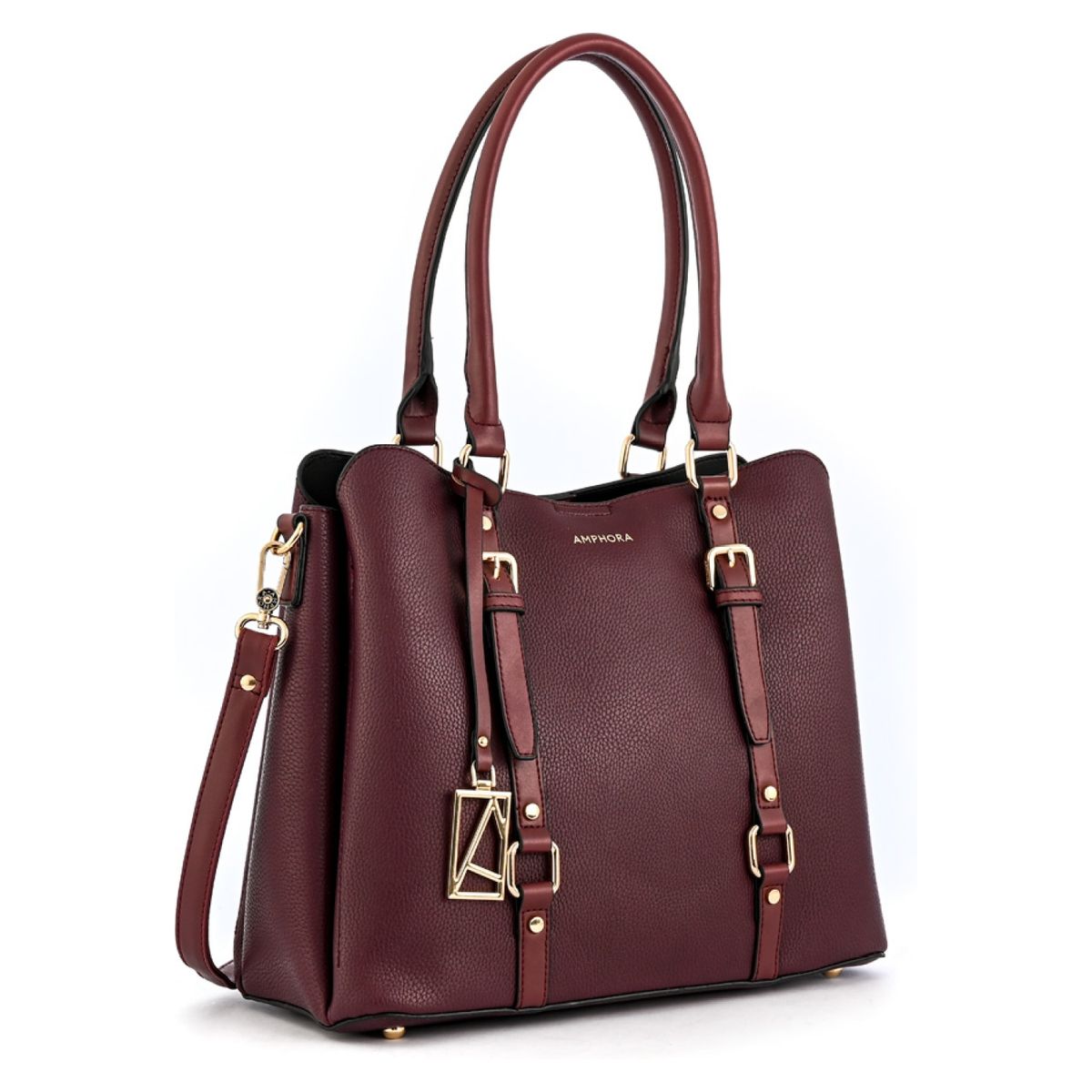 AMPHORA - Cartera Rojo Vino Mujer Amphora