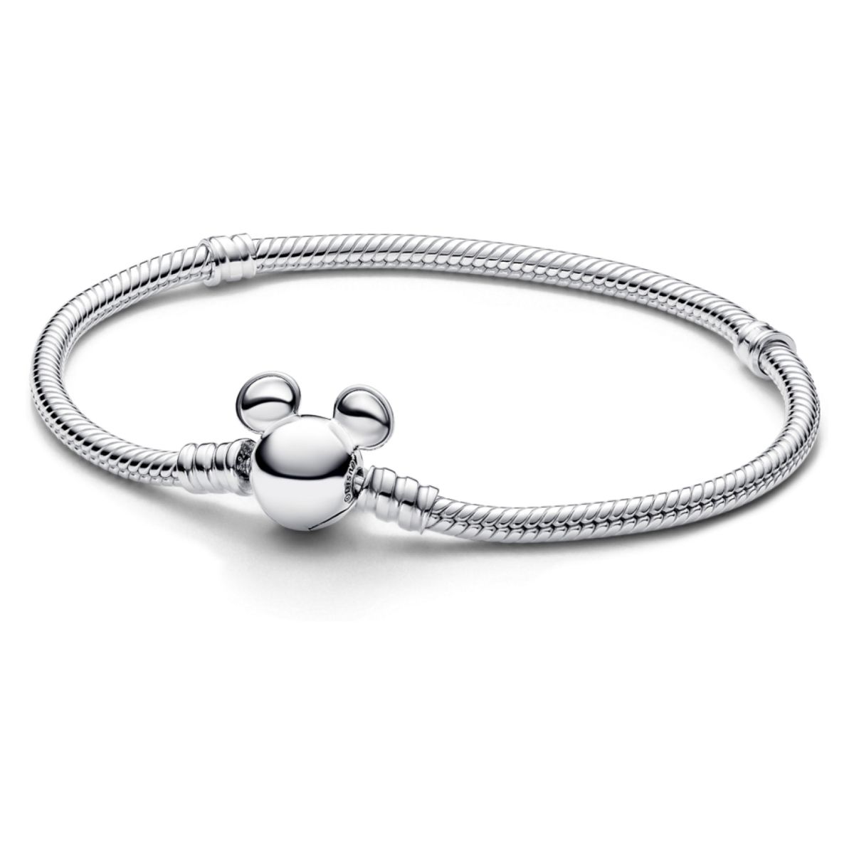 PANDORA - Brazalete Pandora Moments Cadena De Serpiente Con Cierre Mickey Mouse De Disney Mujer Pandora