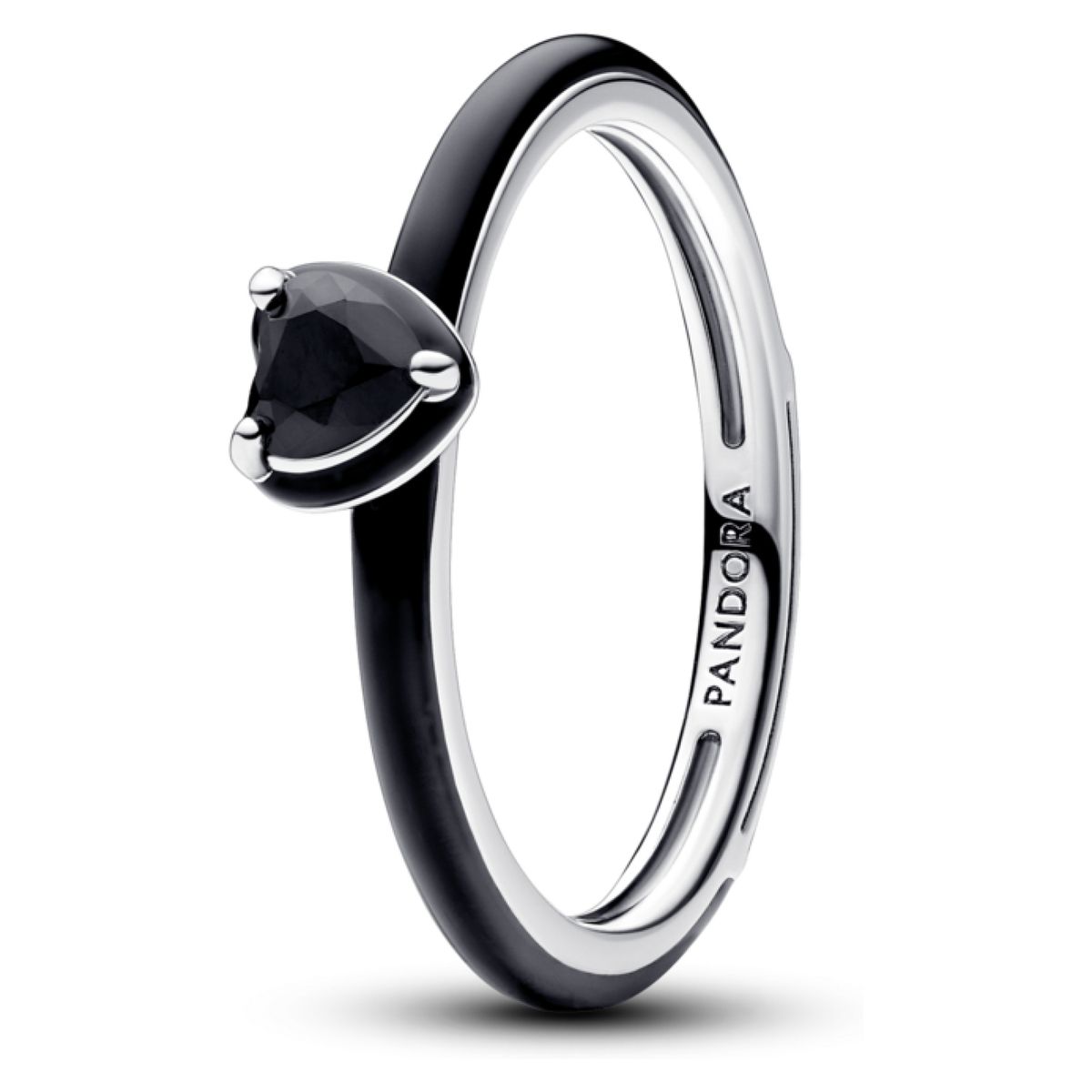 PANDORA - Anillo Corazón Chakra Negro De Pandora Me Mujer Pandora