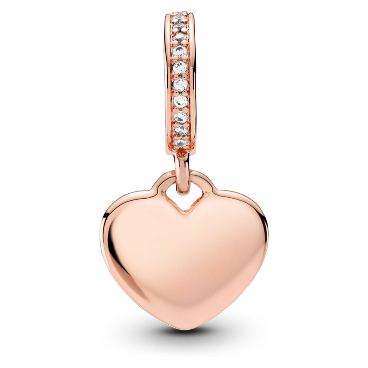PANDORA - Charm Colgante Etiqueta De Corazón Para Grabar Mujer Pandora