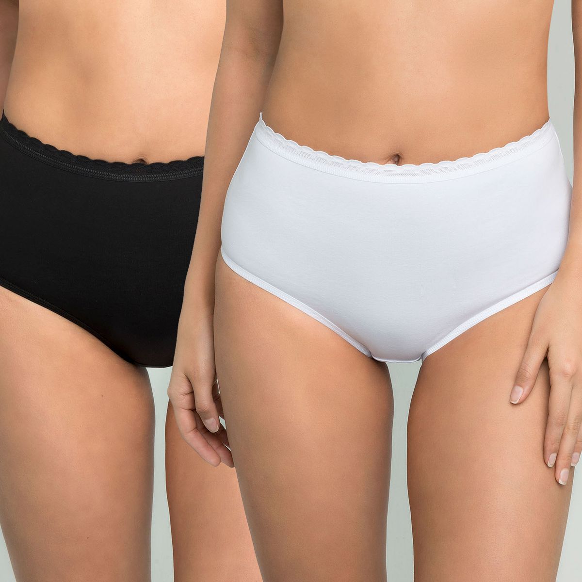INTIME - Pack de 2 Calzones Tiro Alto Mujer Intime