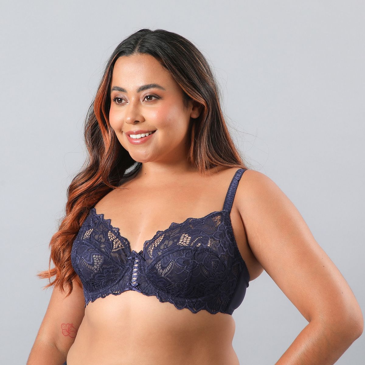 FLORES - Sostén Encaje Y Pasamaneria Mujer Flores