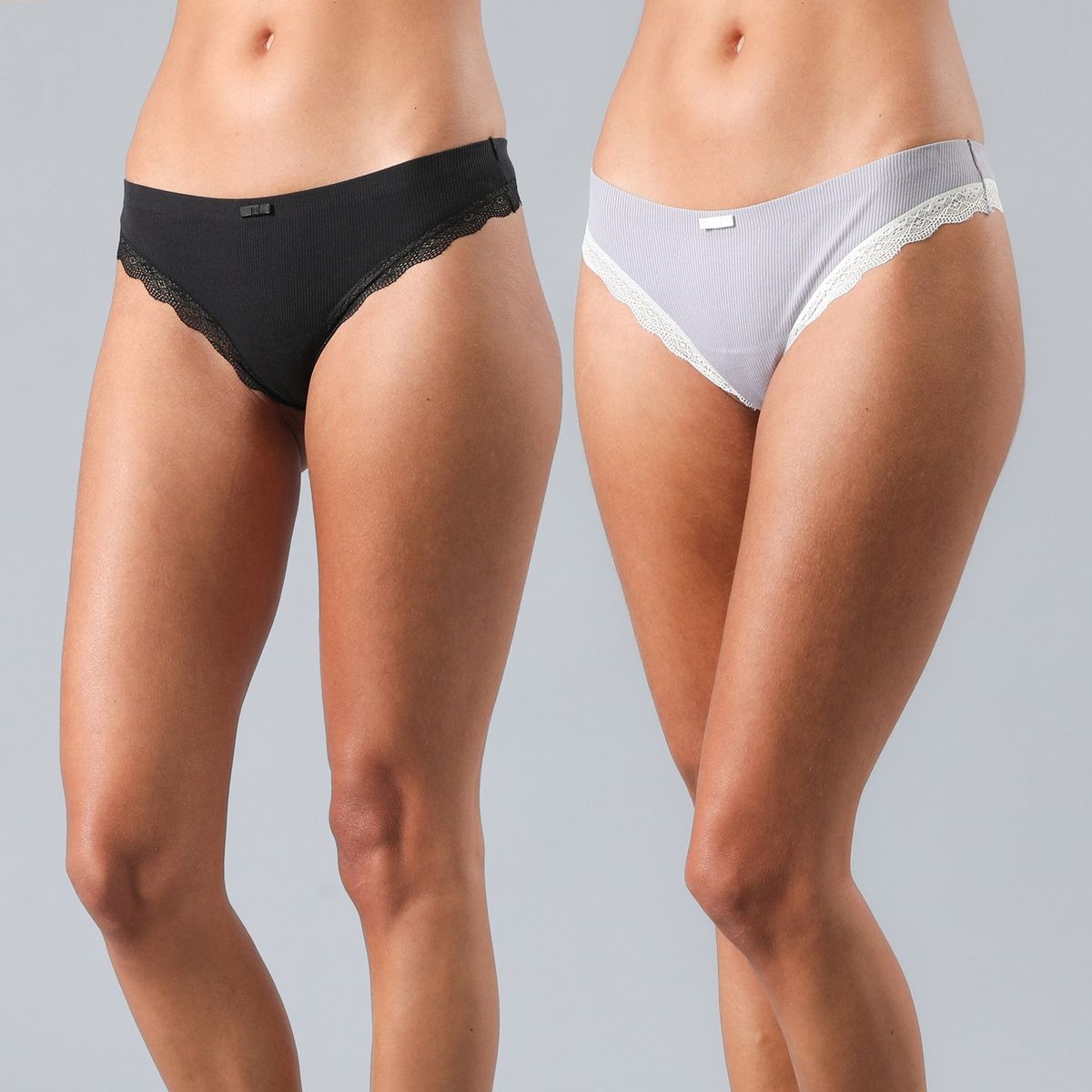 FLORES - Pack De 2 Calzón Colaless Mujer Flores