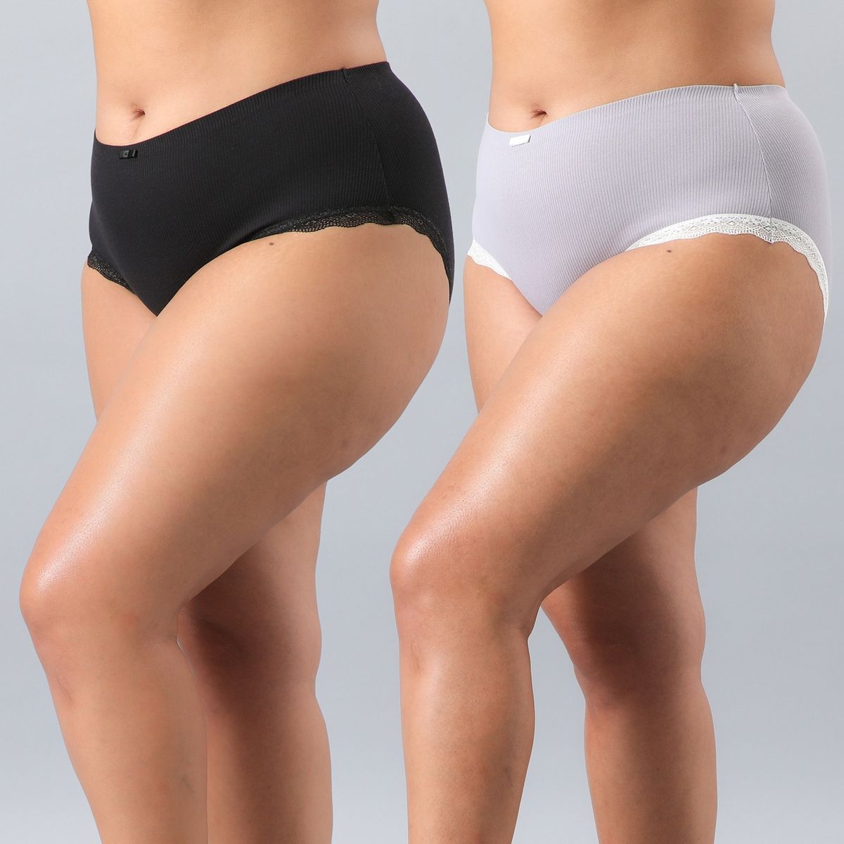 FLORES - Pack De 2 Calzón Maxi Bonded Mujer Flores