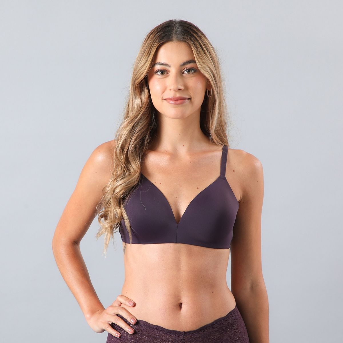 FLORES - Sostén Liso Sin Arco Mujer Flores