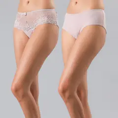 FLORES - Pack De 2 Calzón Pantaleta Mujer
