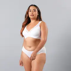 FLORES - Sostén Encaje Y Microfibra Mujer