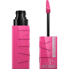 MAYBELLINE - Labial Super Stay Vinyl Ink Pink Mash up - Edgy