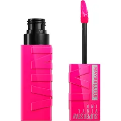 MAYBELLINE - Labial Super Stay Vinyl Ink Pink Mashup - Striking