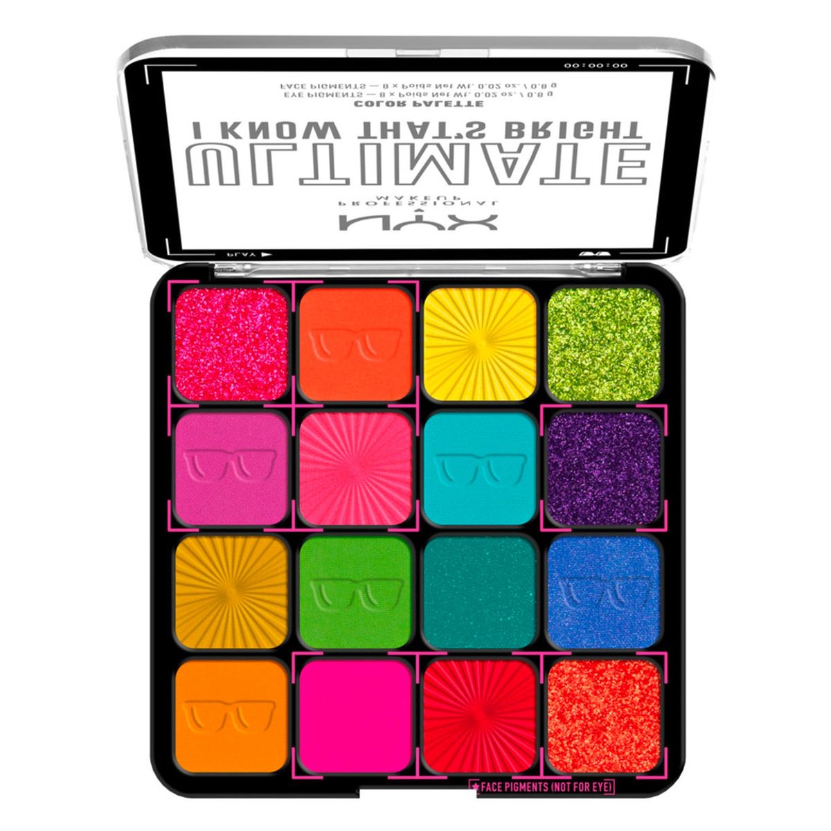 NYX PROFESSIONAL MAKEUP - Paleta de Sombras Ultimate Shadow Palette - I Know Thats Bright NYX Professional Makeup