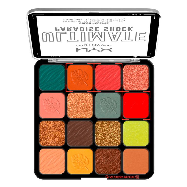 Paleta de Sombras de Paradise Shock Vegana