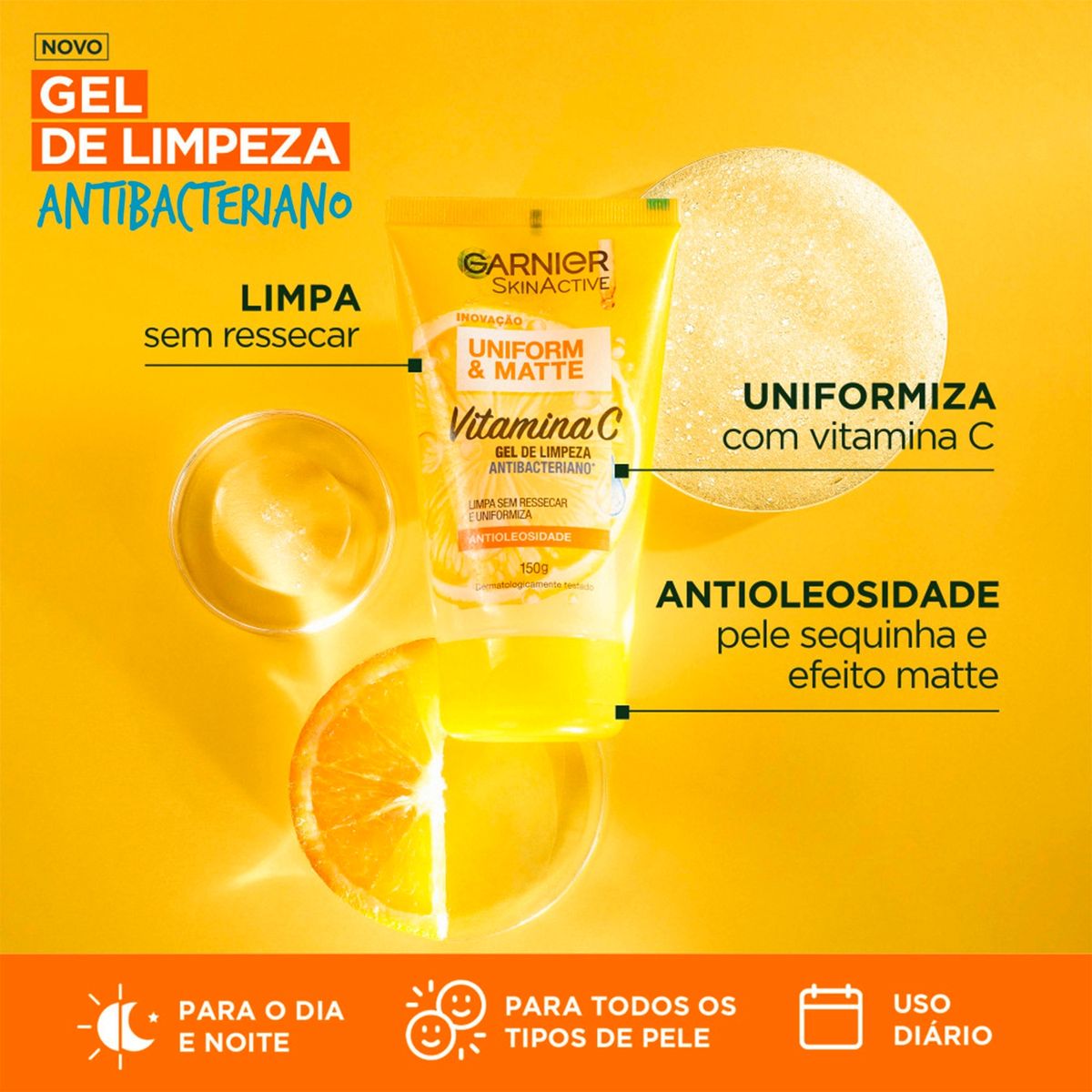 GARNIER - Express Aclara Gel De Limpieza 150 Ml Garnier Skin Natural Face
