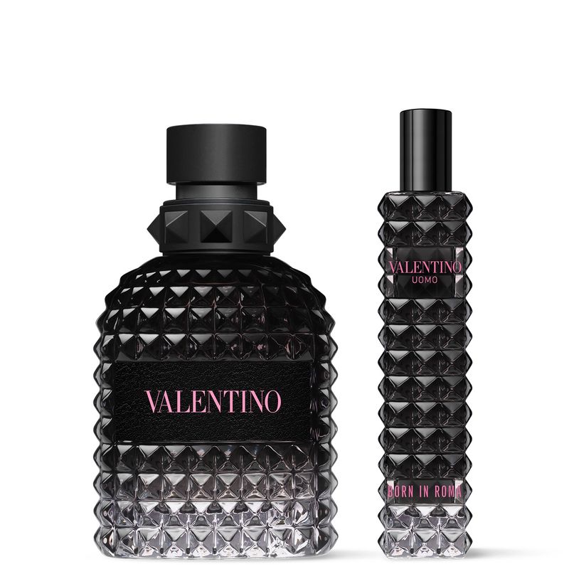 VALENTINO - Set Perfume Hombre Born in Roma Uomo Eau de Toilette 50 ml + 15 ml Valentino