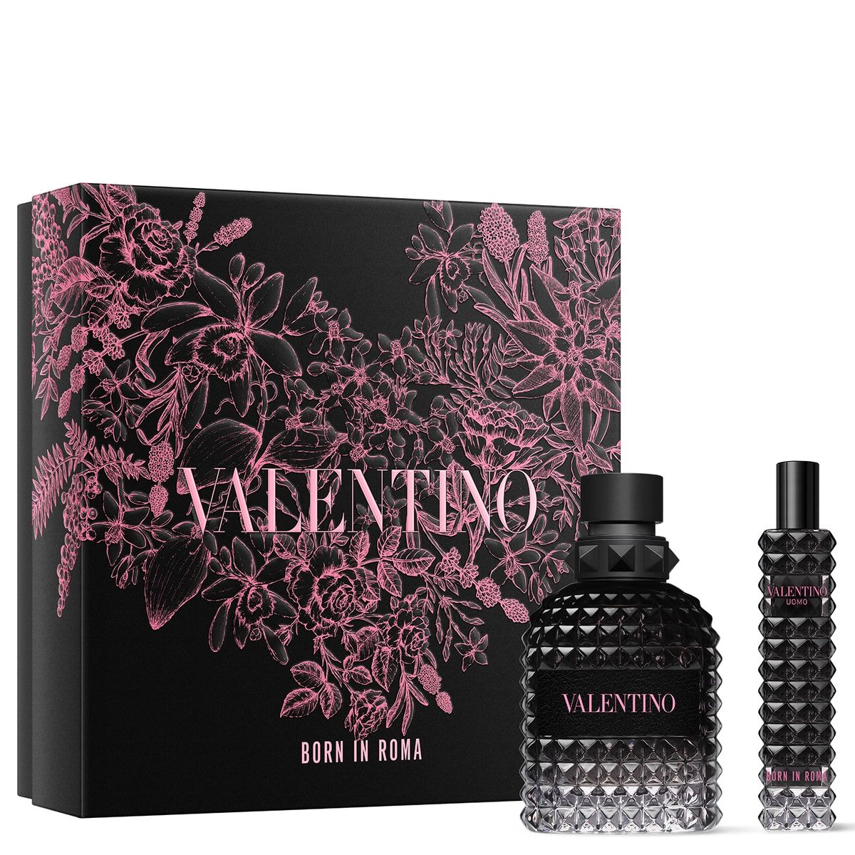VALENTINO - Set Perfume Hombre Born in Roma Uomo Eau de Toilette 50 ml + 15 ml Valentino