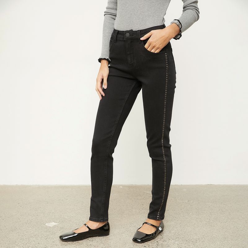 BASEMENT - Jeans Skinny Tiro Medio Mujer Basement