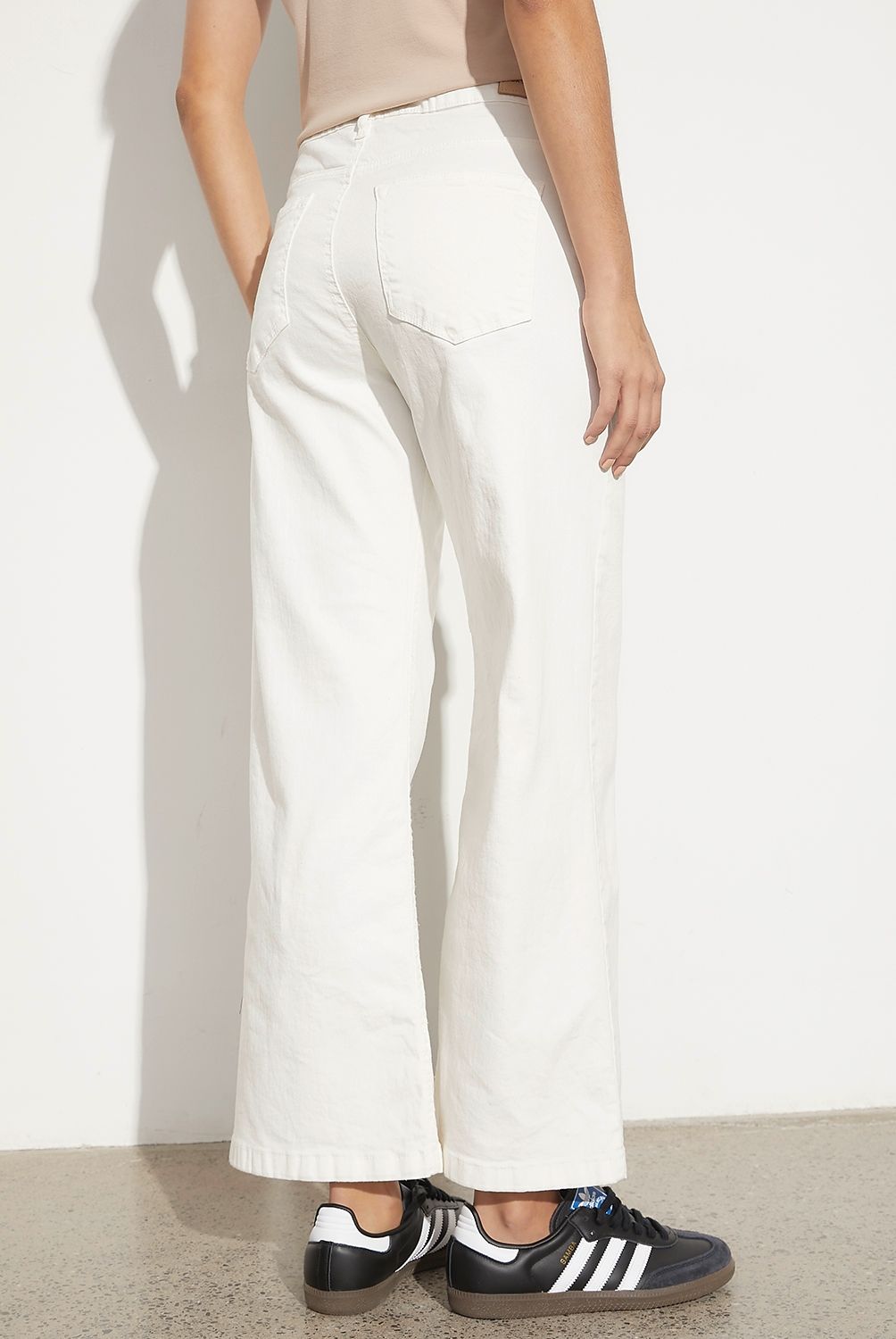 BASEMENT - Jeans Culotte Tiro Alto Algodón Mujer Basement