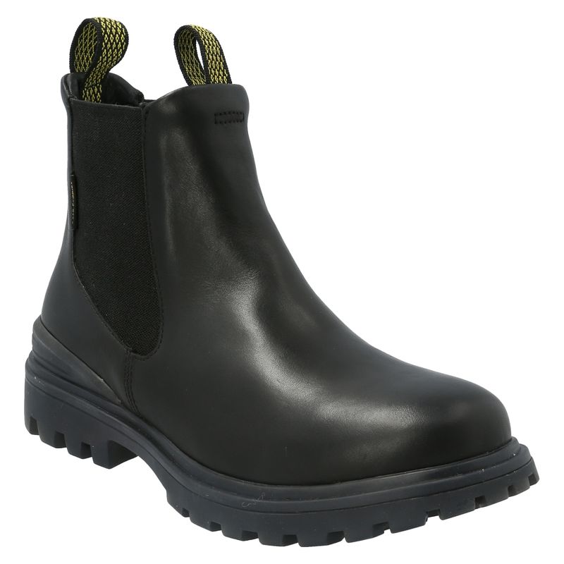 HUSH PUPPIES - Botin Mujer Cuero Negro Hush Puppies
