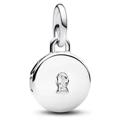 PANDORA - Charm Medalla Grabable Mujer