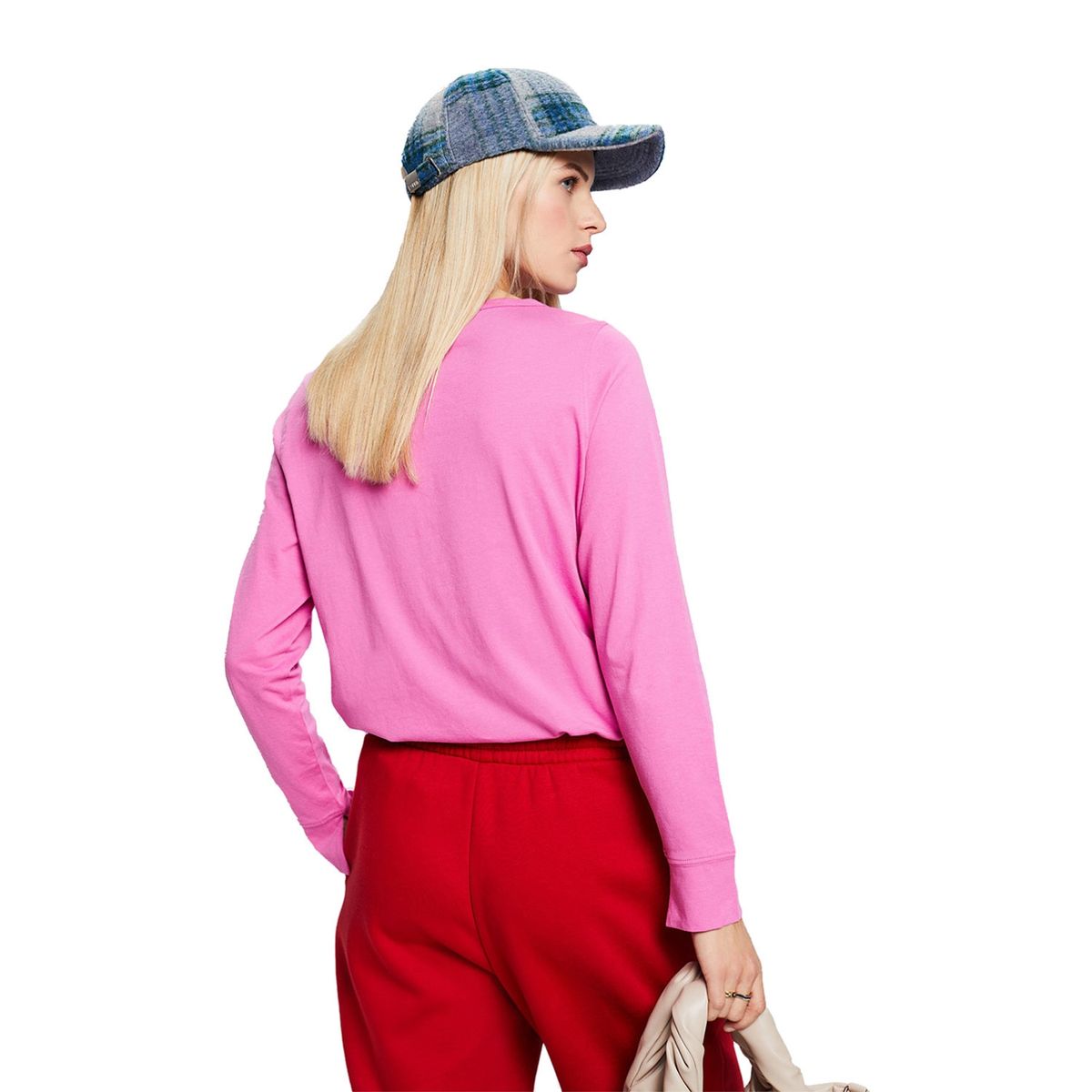 ESPRIT - Polera Manga Larga Algodón Mujer Esprit