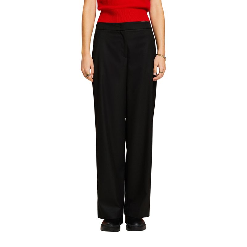 ESPRIT - Pantalón Straight Tiro Medio Mujer Esprit