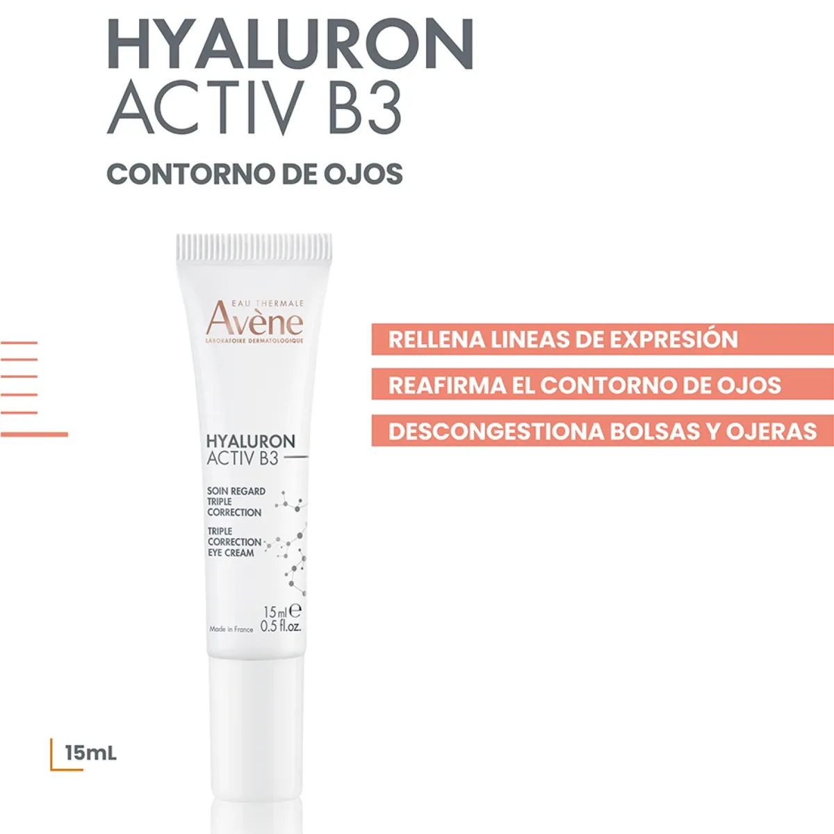 AVENE - Contorno De Ojos Revitalizante Hyaluron Activ B3 15 Ml Avène