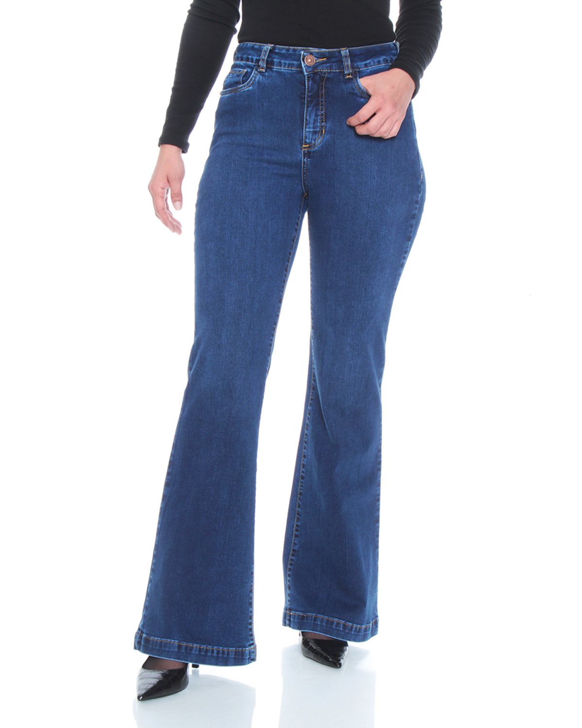 Pantalones Jeans Ripley Jeans Tiro Alto Jeans Mujer Paris Tiro