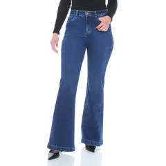 WADOS - Jeans Flare Tiro Alto Mujer